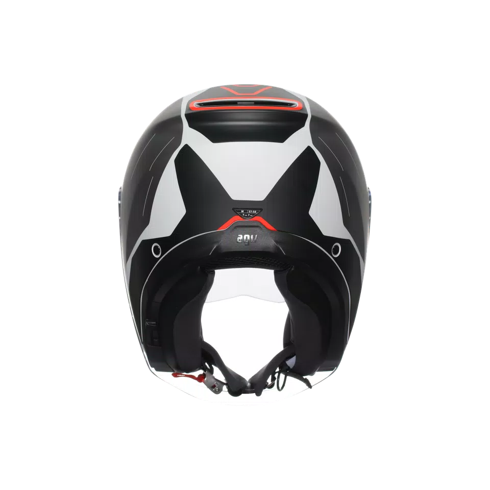 IRIDES AGV E2206 - TRIESTE MATT BLACK/WHITE/RED -  - 5