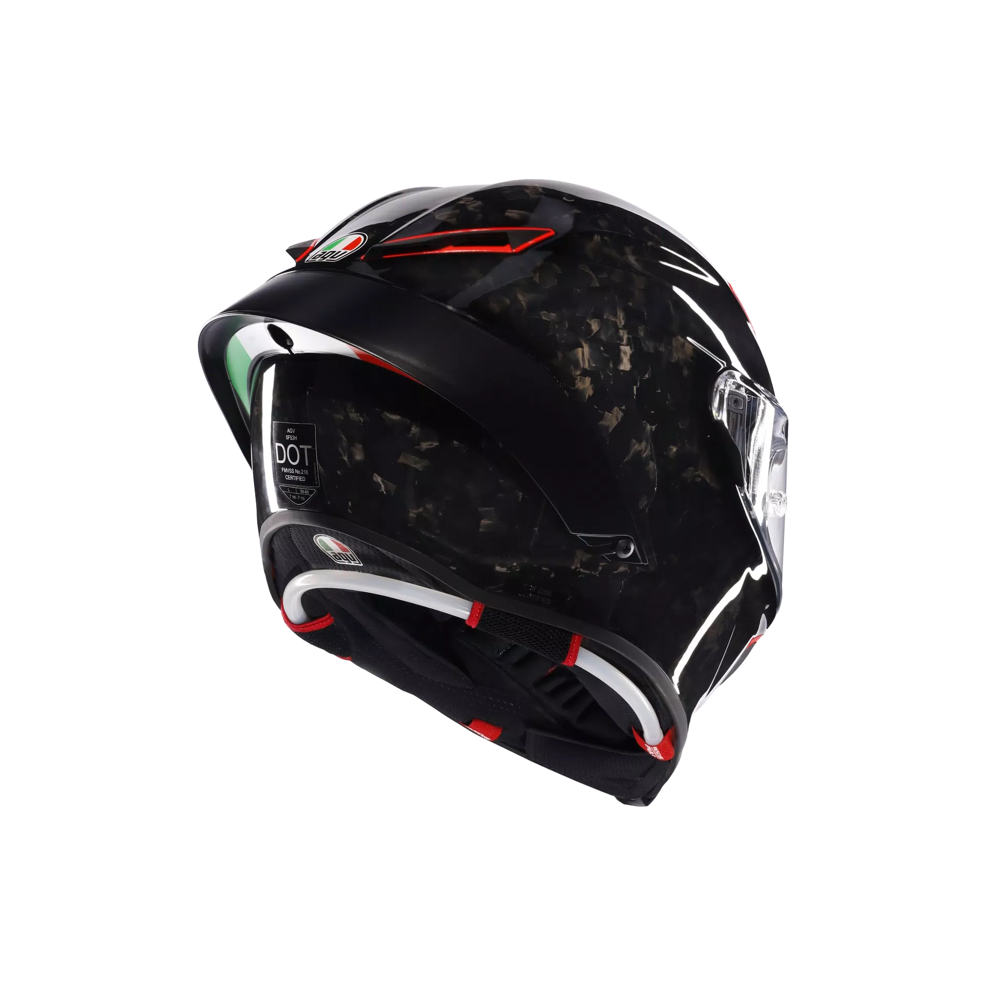 PISTA GP RR ITALIA CARBONIO FORGIATO - CASCO MOTO INTEGRALE E2206 DOT