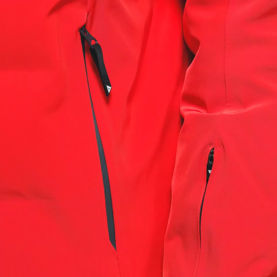 MEN'S WATERPROOF SKI DOWN JACKET - FIRE-RED - 14