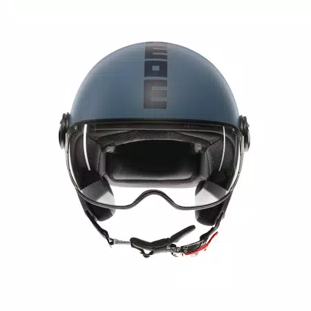 MOMODESIGN FGTR CLASSIC MATT DUSTY BLUE / BLUE - JET HELMET WITH VISOR E2206 -  - 2