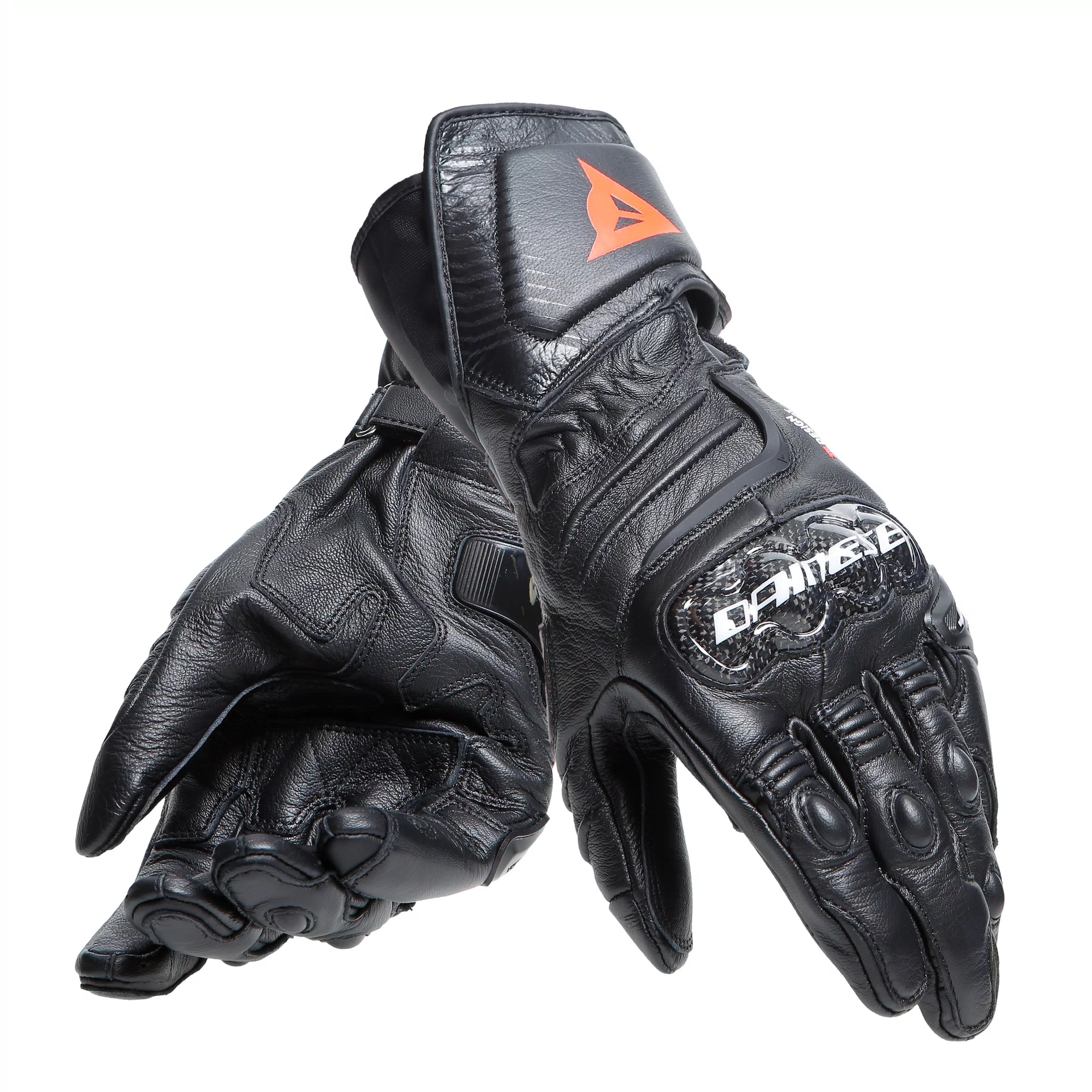 CARBON 4 LONG LEATHER GLOVES | BLACK/BLACK/BLACK | Dainese