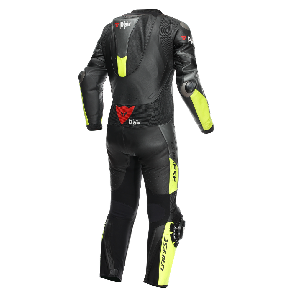 misano-3-perf-d-air-1pc-leather-suit-black-anthracite-fluo-yellow image number 1
