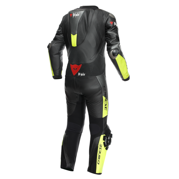 misano-3-perf-d-air-1pc-leather-suit-black-anthracite-fluo-yellow image number 1