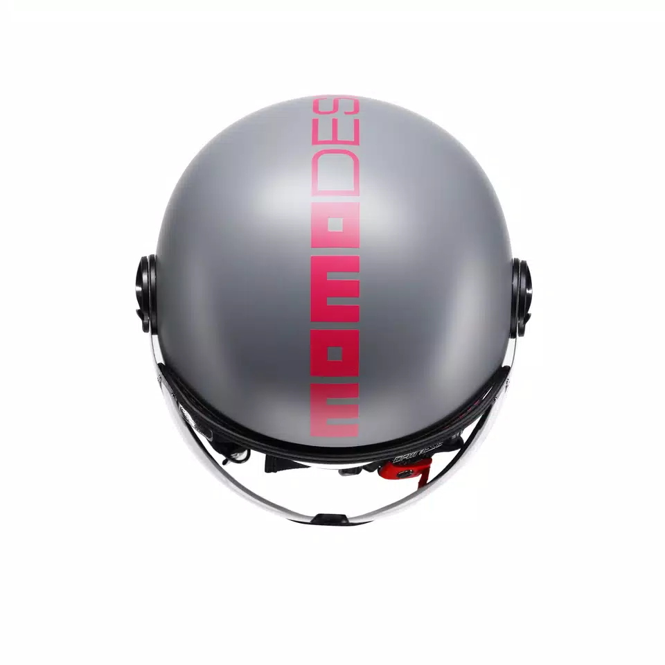 MOMODESIGN FGTR CLASSIC - JET HELMET WITH VISOR E2206 - FLUO MATT GREY/FUCSIA -  - 6
