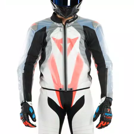 RAIN BODY RACING 2 - WATERDICHTE HOES VOOR MOTORPAK - BLACK/TRANSPARENT - 3