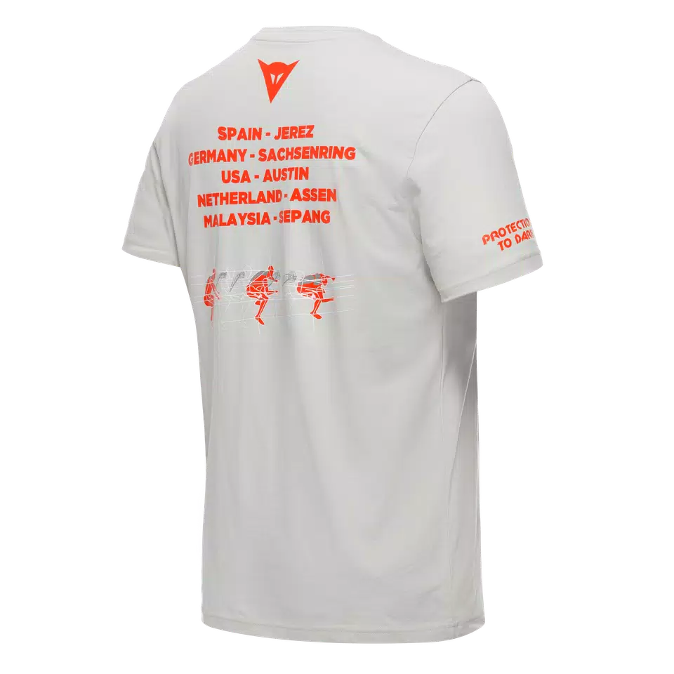 RACING - T-SHIRT UOMO - LIGHT-GRAY/FIERY-RED - 9