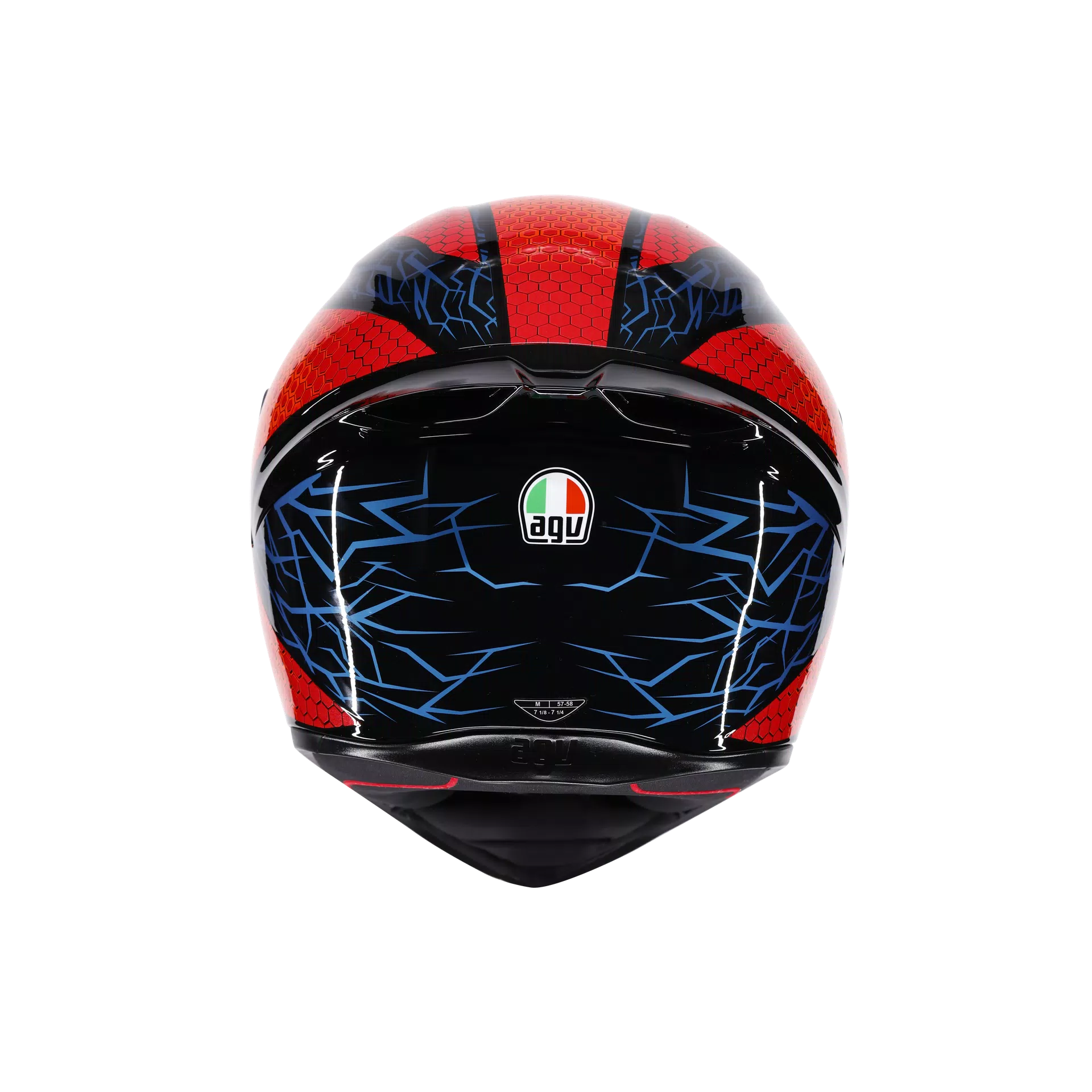 K1 S SPEEDARMOR BLACK/ORANGE/BLUE - MOTORBIKE FULL FACE HELMET DOT (E2206)