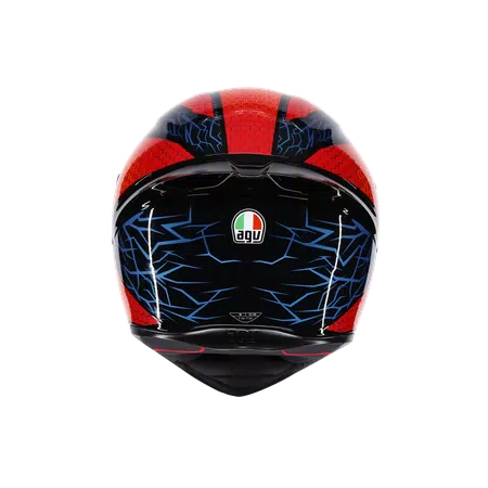 K1 S SPEEDARMOR BLACK/ORANGE/BLUE - MOTORBIKE FULL FACE HELMET DOT (E2206) -  - 5