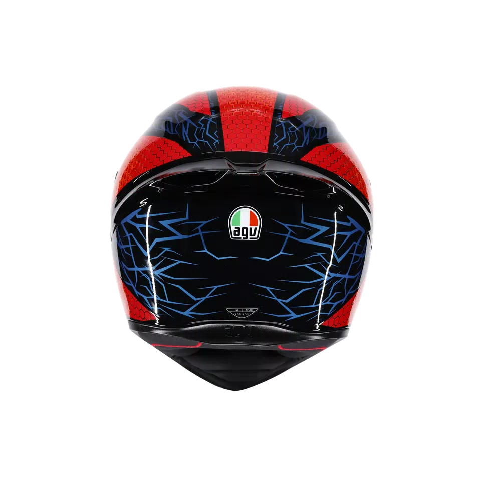 K1 S SPEEDARMOR BLACK/ORANGE/BLUE - MOTORBIKE FULL FACE HELMET DOT (E2206) -  - 5