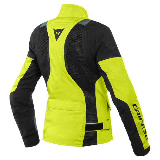 air-tourer-tex-giacca-moto-touring-estiva-in-tessuto-donna-fluo-yellow-ebony-black image number 1