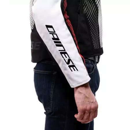 VENTAR AIR TEX - MEN'S SUMMER TEXTILE MOTORCYCLE JACKET - BLACK/WHITE/RED - 7
