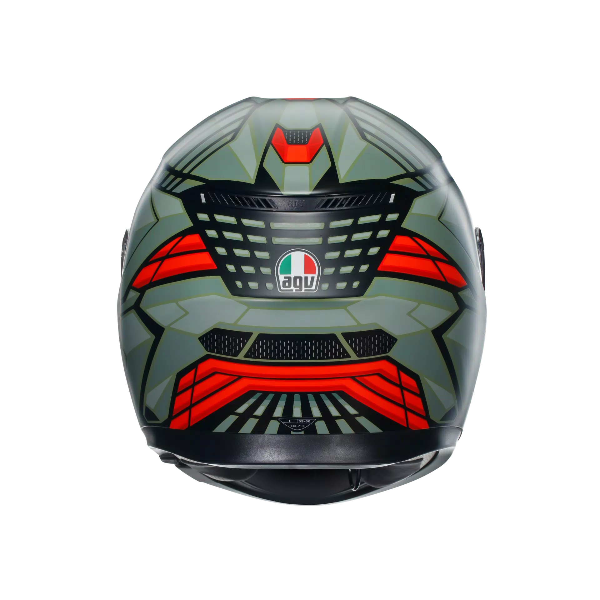K3 DOT(E2206) - DECEPT MATT BLACK/GREEN/RED