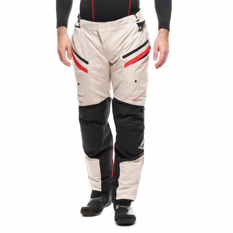 GULLFOSS&nbsp;D-DRY - MEN'S ALL SEASONS MOTORCYCLE PANTS - TIDAL FOAM/RED - 3