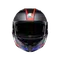 K3 STRIGA MATT BLACK/BLUE/RED - MOTORBIKE FULL FACE HELMET E2206