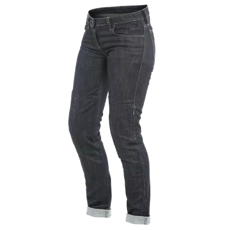 DENIM SLIM - DAMES MOTORFIETS JEANS - BLUE - 1