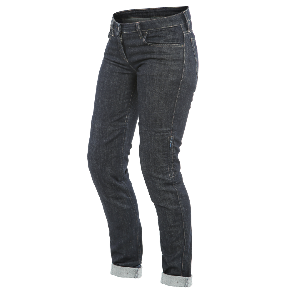 denim-slim-jeans-moto-donna-blue image number 0