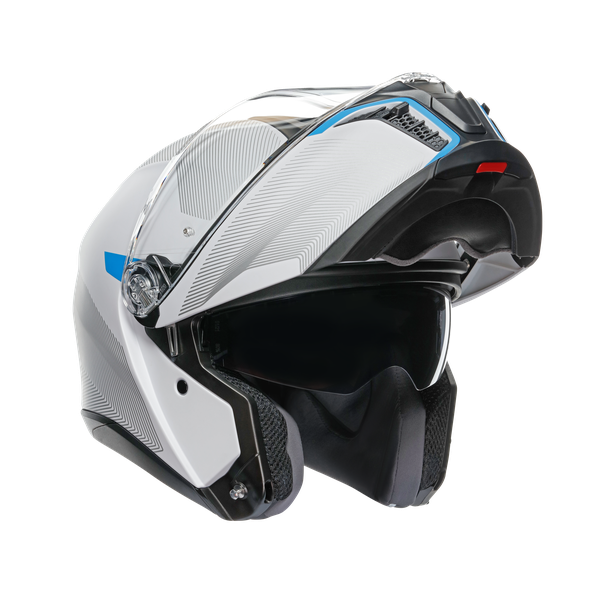 tourmodular-frequency-light-grey-blue-casco-moto-modular-e2206 image number 10