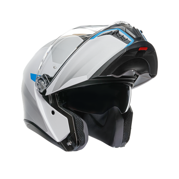 tourmodular-frequency-light-grey-blue-motorbike-flip-up-helmet-e2206 image number 10