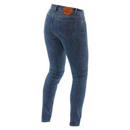 5-POCKET DENIM - SLIM WOMEN'S MOTORCYCLE JEANS - BLUE - 2