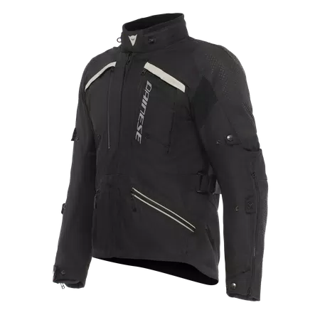 GULLFOSS D-DRY - HERREN MOTORRADJACKE FÜR ALLE JAHRESZEITEN - BLACK/BLACK/TIDAL FOAM - 1