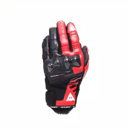 REACTO CARBON SHORT GLOVES - BLACK/RED-LAVA - 1