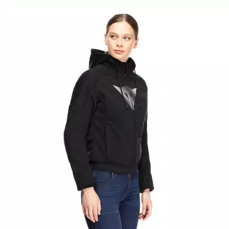 DAEMON-X - SWEAT &Agrave; CAPUCHE DE MOTO AVEC PROTECTIONS FEMME - BLACK - 6