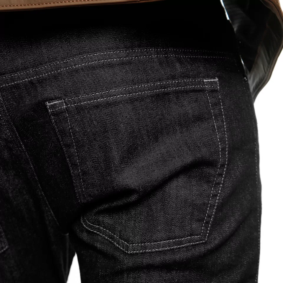 DENIM SLIM - MEN'S MOTORCYCLE JEANS - BLACK - 7