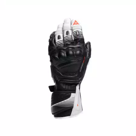 FIERO - MOTORRAD-RENNHANDSCHUH AUS LEDER - BLACK/WHITE/RED-FLUO - 1