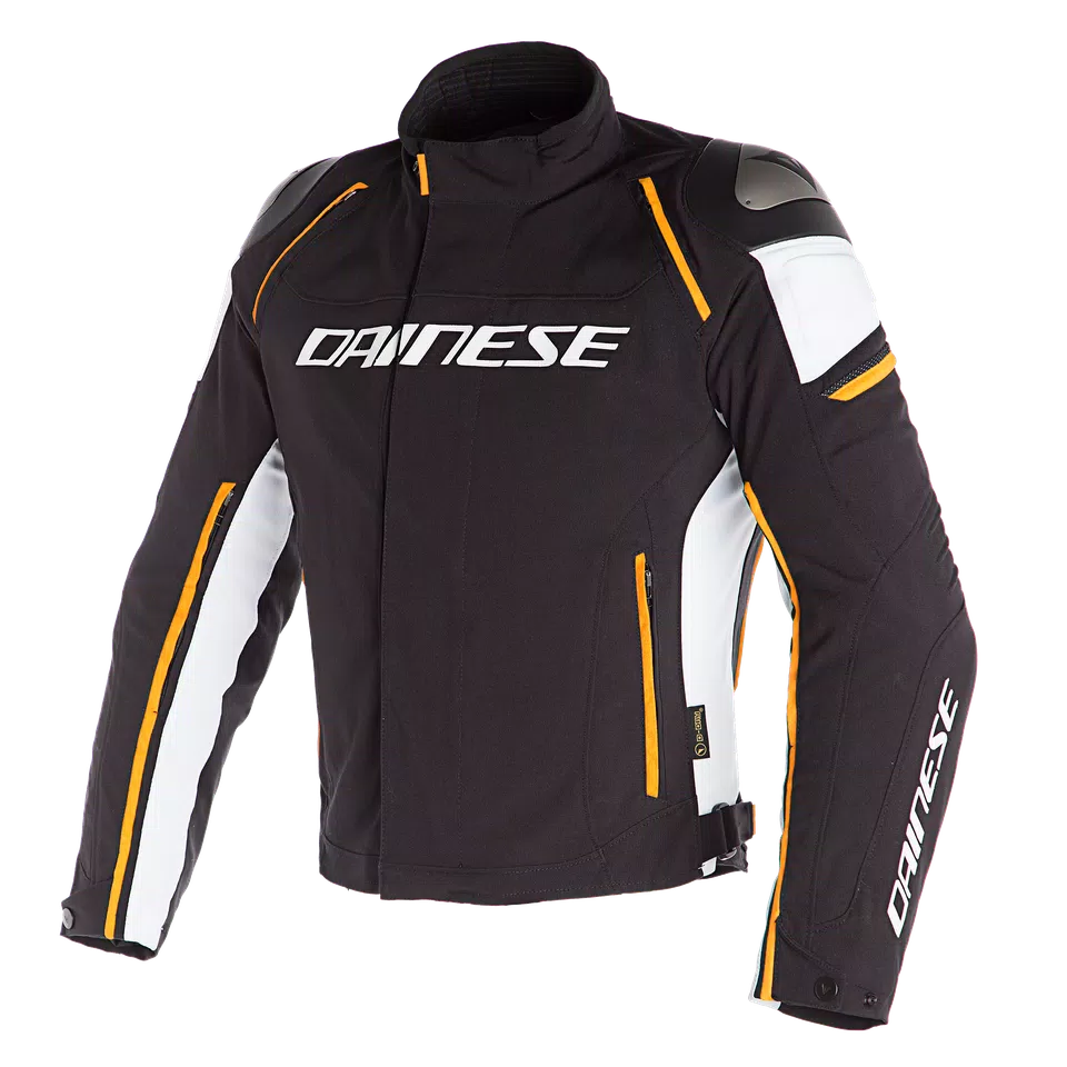RACING 3 D-DRY® JACKET - BLACK/VAPOR-BLUE/RED-ORANGE - 1