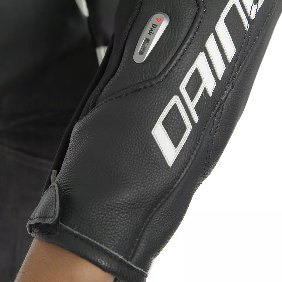RACING 3 D-AIR LADY LEATHER JACKET - BLACK-MATT/BLACK-MATT/PEARL-WHITE - 10