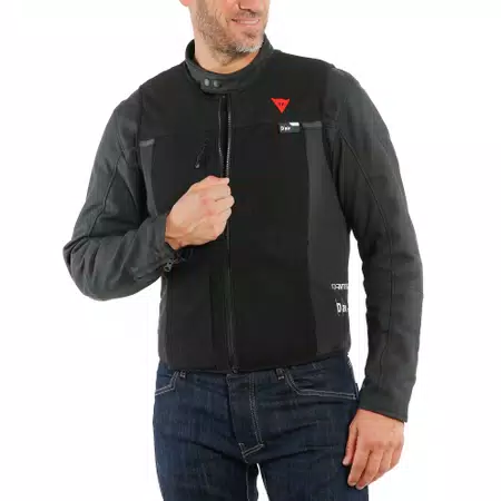 SMART JACKET - MEN'S MOTORCYCLE VEST WITH INTEGRATED AIRBAG - BLACK/BLACK - 4