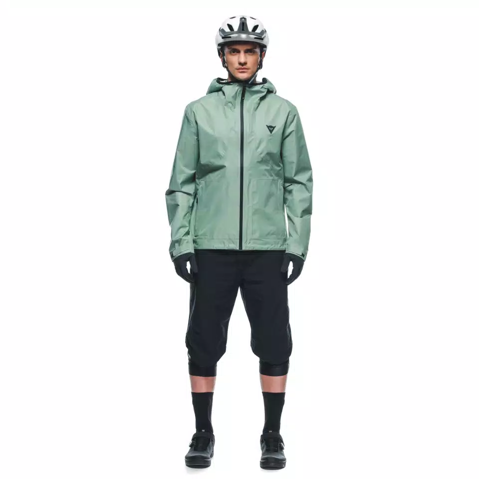 HGC SHELL LIGHT - MEN'S WATERPROOF BIKE JACKET - HEDGE-GREEN - 3