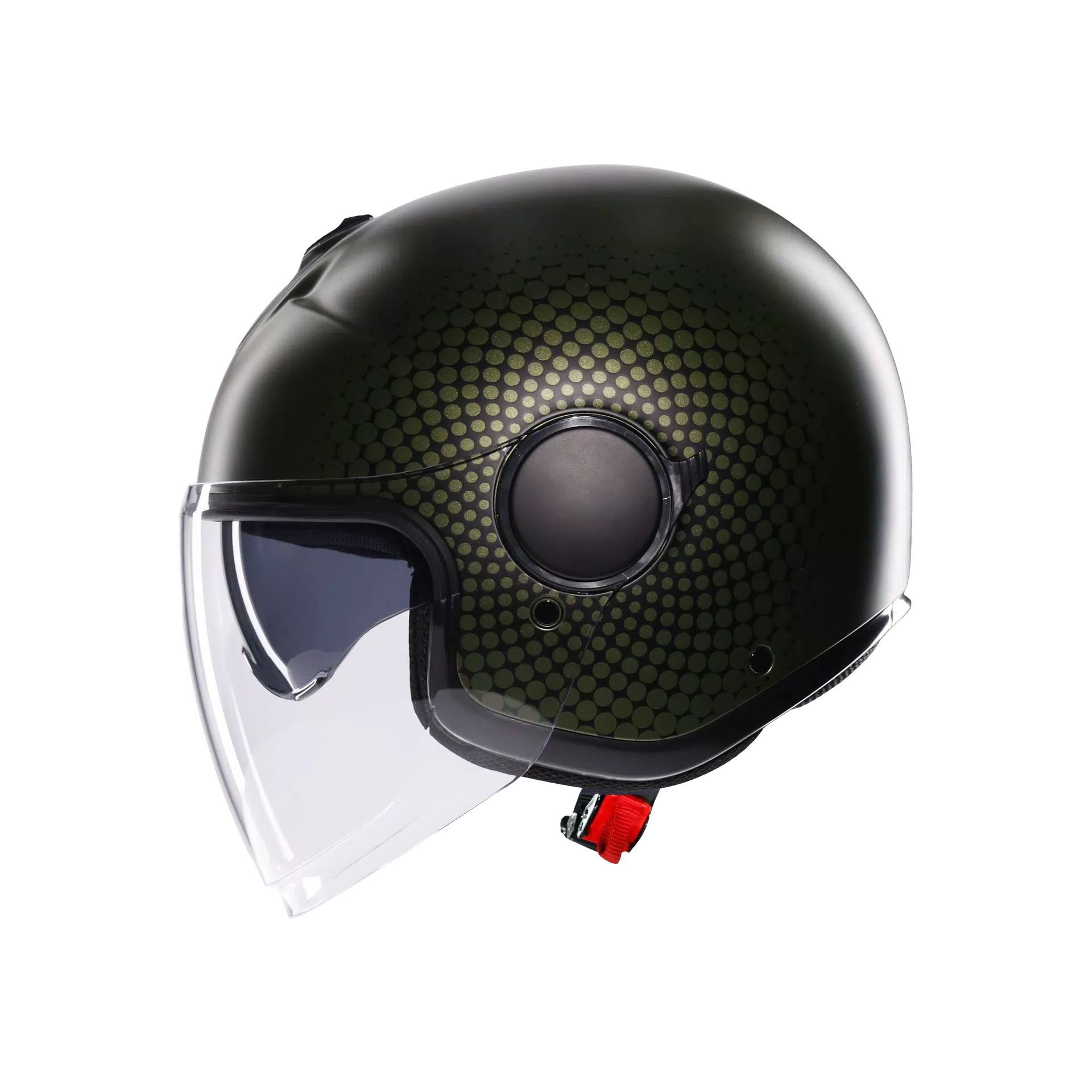 ETERES ANDORA MATT GREEN/BLACK - CASQUE MOTO JET E2206