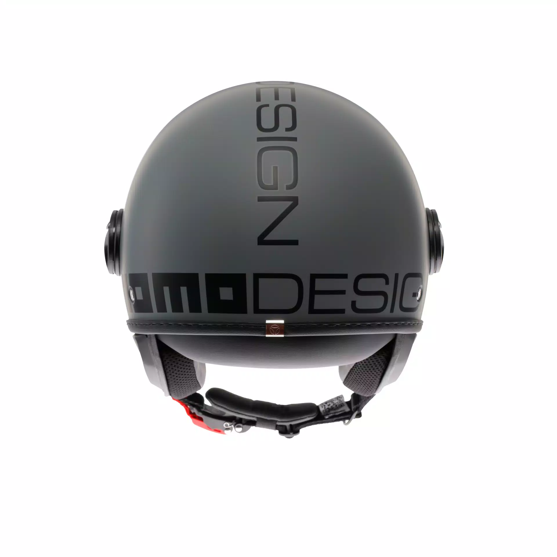 MOMODESIGN FGTR CLASSIC MATT GREY / BLACK - JET HELMET WITH VISOR E2206