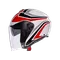 IRIDES TOLOSA BLACK/GREY/RED - MOTORBIKE OPEN FACE HELMET E2206