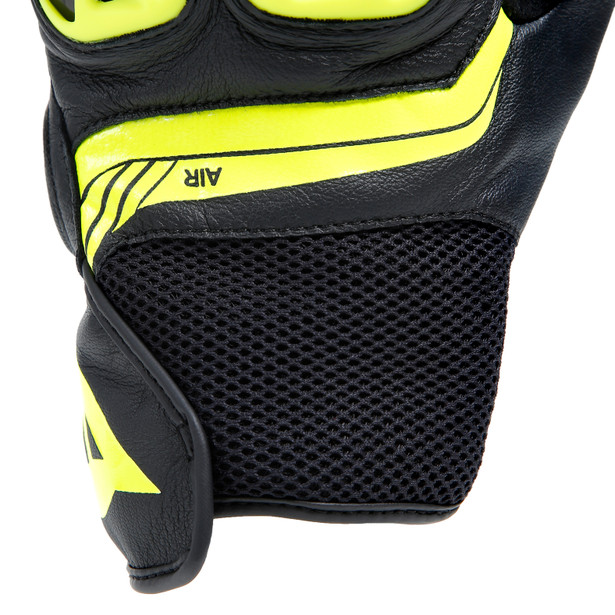 mig-3-unisex-leather-gloves-black-fluo-yellow image number 5