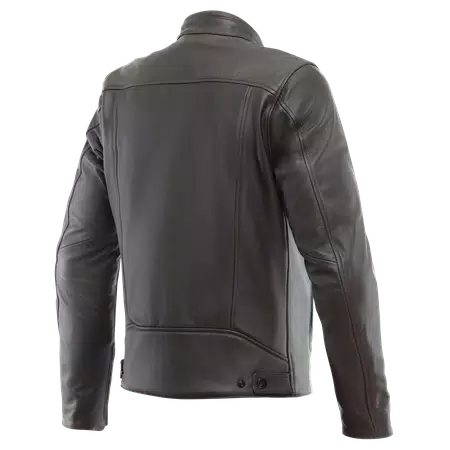 FULCRO - MEN'S MOTORCYCLE LEATHER JACKET - DARK-BROWN - 2