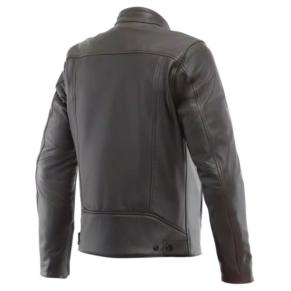 FULCRO - MEN'S MOTORCYCLE LEATHER JACKET - DARK-BROWN - 2