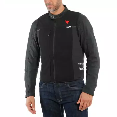 SMART JACKET - MEN'S MOTORCYCLE VEST WITH INTEGRATED AIRBAG - BLACK/BLACK - 3