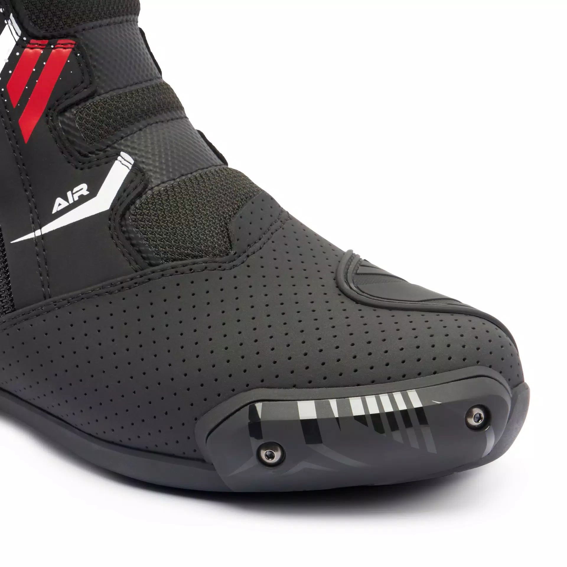 S-TR1 AIR BOTTES MOTO SPORT HOMME - NOIR/BLANC/ROUGE