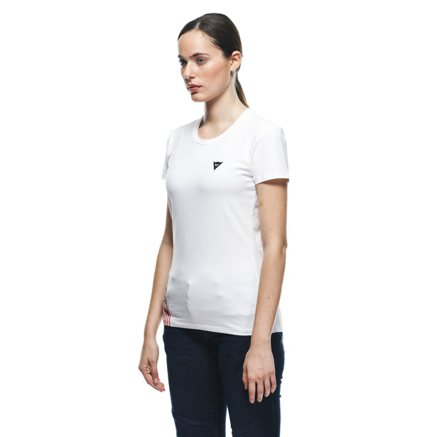 dainese-logo-t-shirt-donna-white-black image number 3