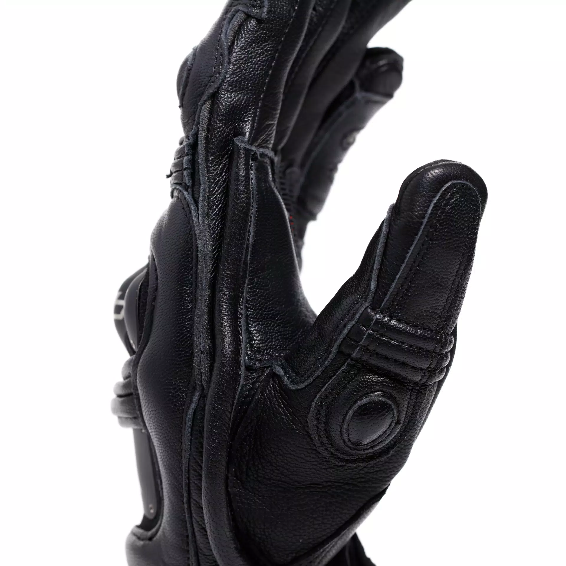 STEEL-PRO - MEN'S MOTORCYCLE LEATHER GLOVES | BLACK/ANTHRACITE