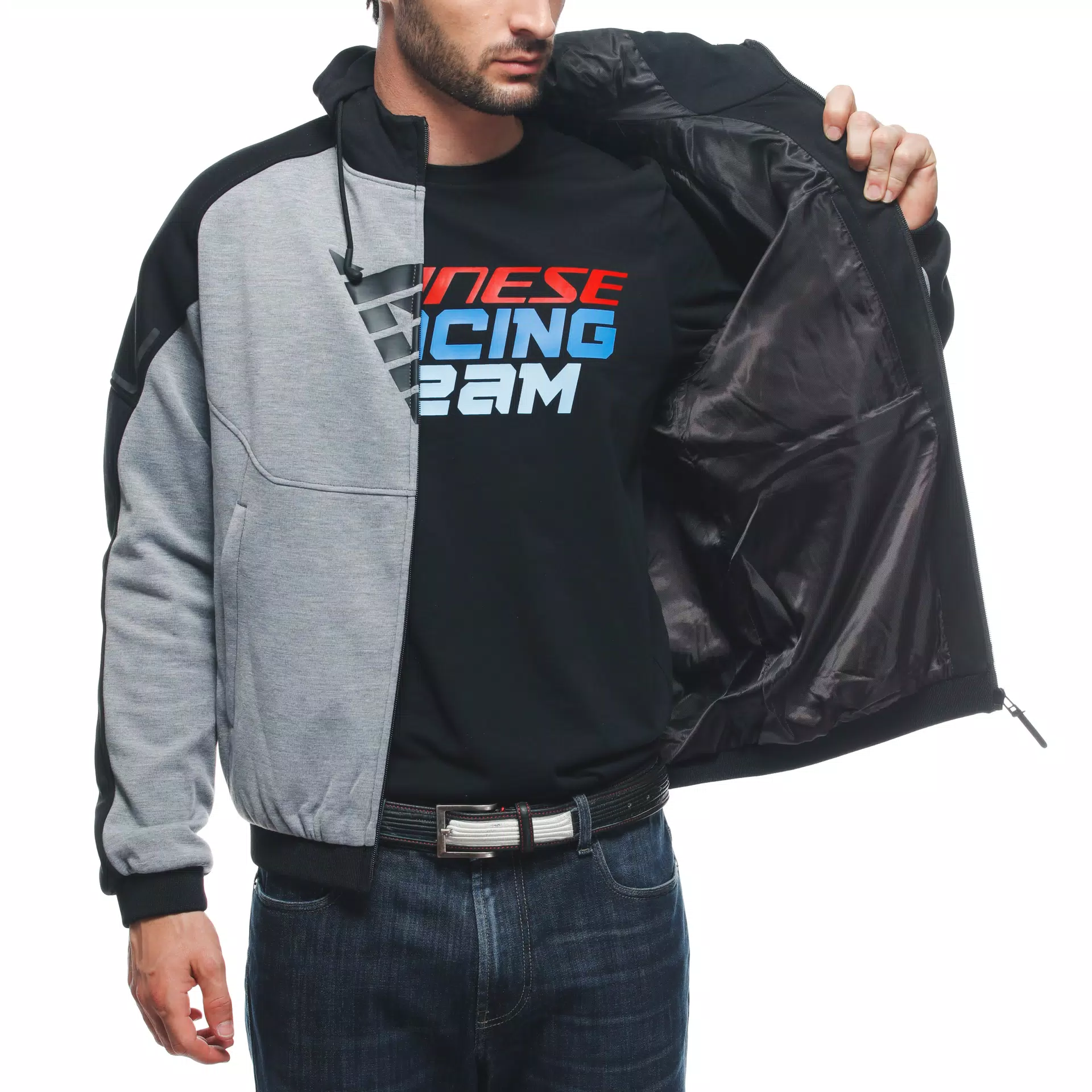 DAEMON-X SAFETY HOODIE - GIACCA MOTO IN TESSUTO UOMO