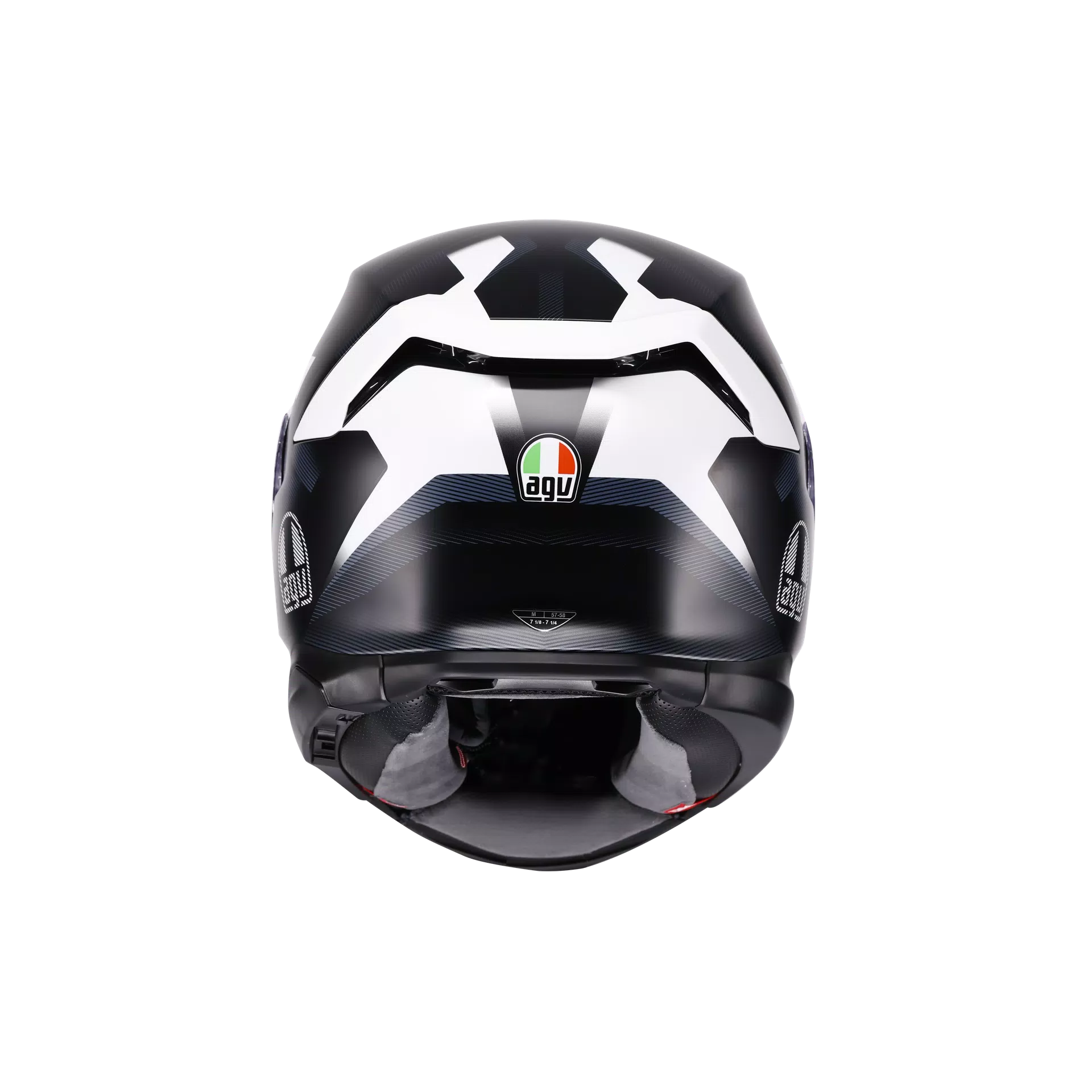 K7 MPLK GLIMPSE MATT BLACK/WHITE - CASCO MOTO INTEGRALE E2206