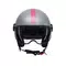 MOMODESIGN FGTR CLASSIC - JET HELMET WITH VISOR E2206 - FLUO MATT GREY/FUCSIA