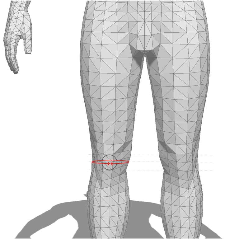 how to measure: knee circumference