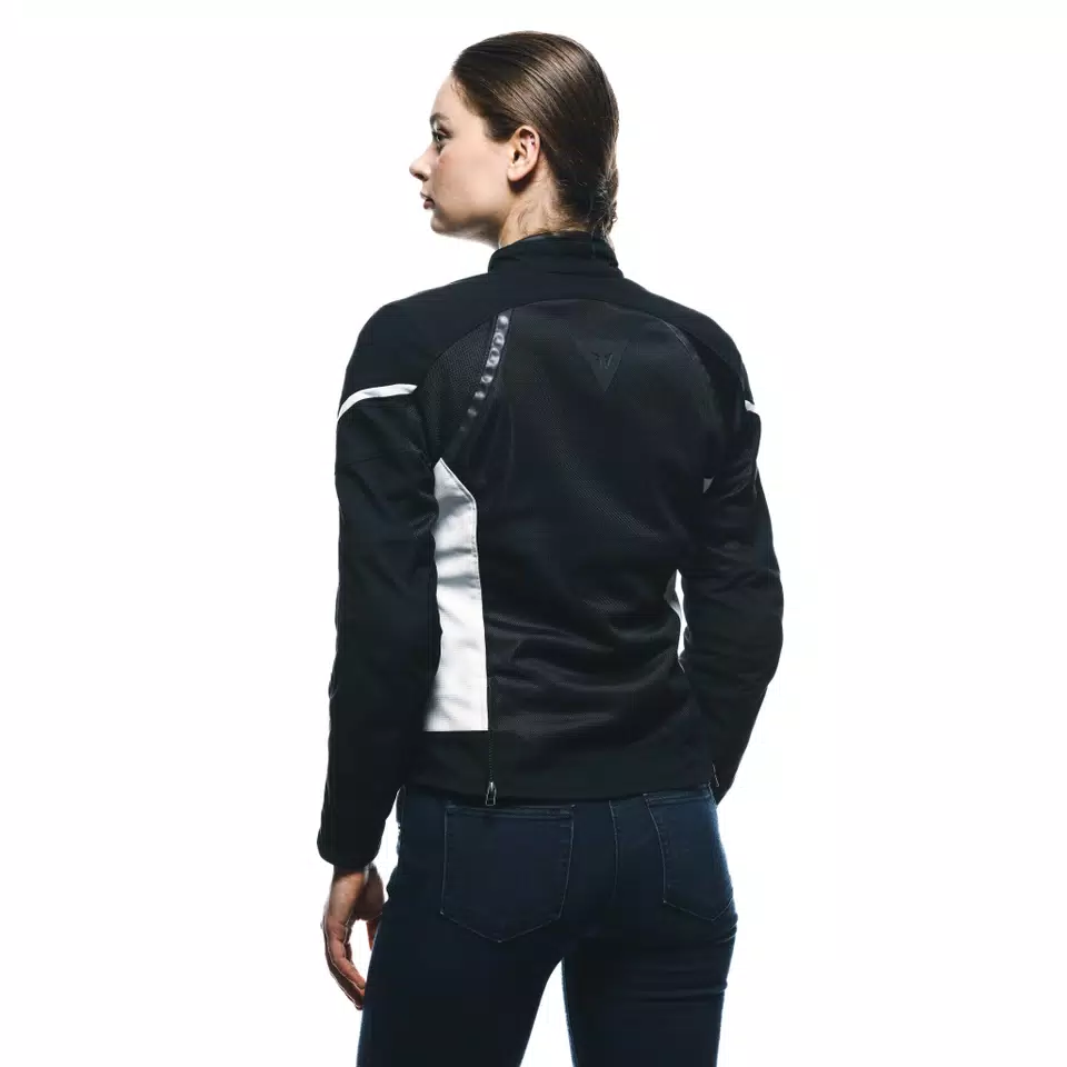 AIR FRAME 3 TEX - WOMEN'S SUMMER MOTORCYCLE JACKET IN FABRIC - BLACK/WHITE/WHITE - 6