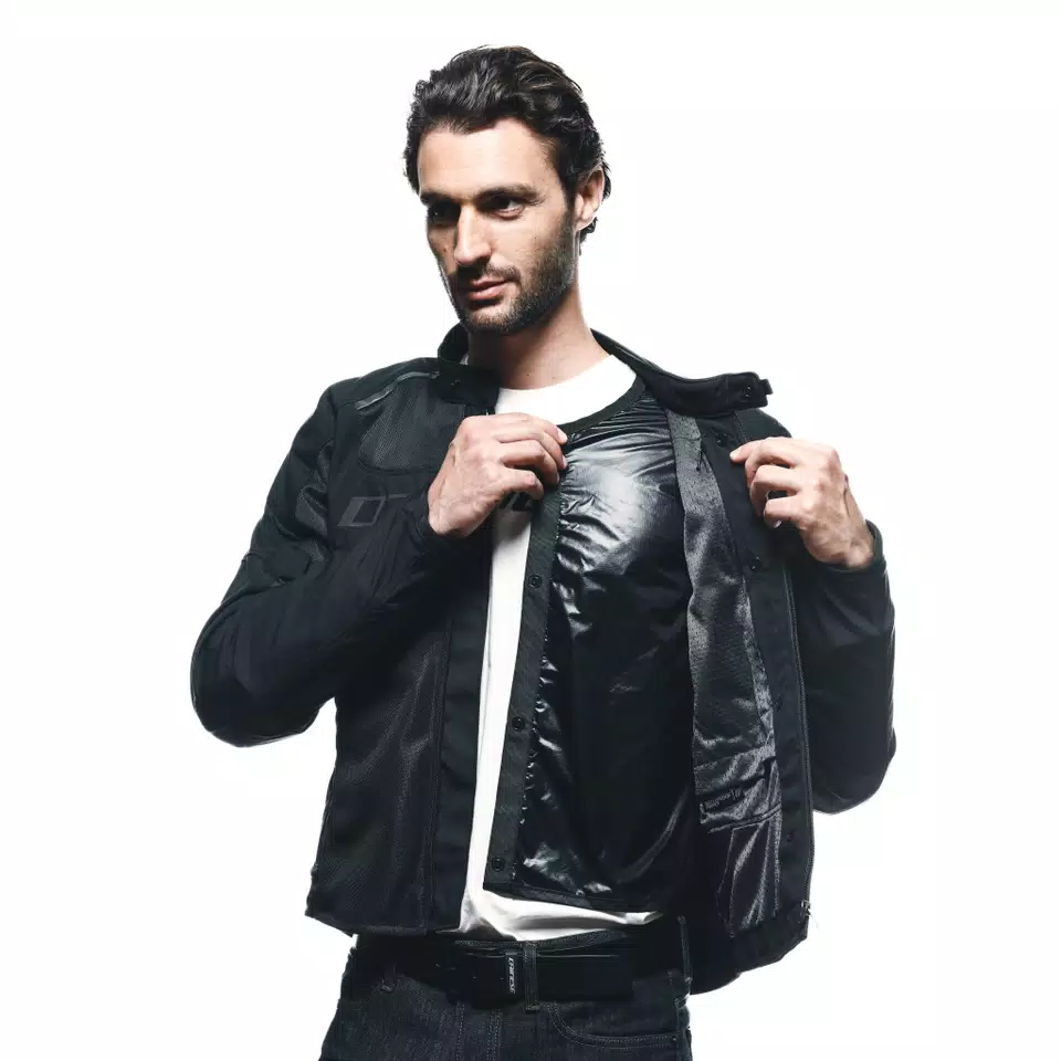 AIR FRAME 3 TEX - MEN'S SUMMER MOTORCYCLE JACKET IN FABRIC - BLACK/BLACK/BLACK - 16