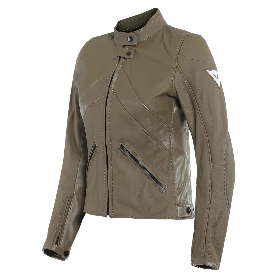 SANTA MONICA LADY LEATHER JACKET LIGHT BROWN Dainese