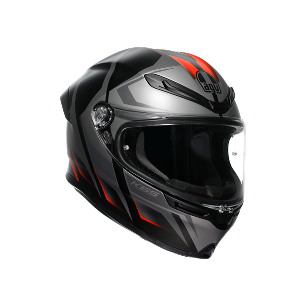 K6 S JIST Asian Fit - KARVE MATT BLACK/GREY/RED